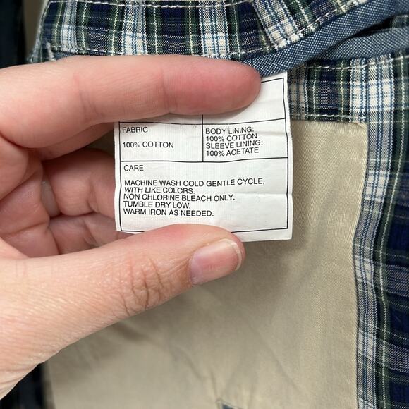 J. Crew Men's Two Button Plaid Blazer - Blue/Green/White - Medium - Picture 6 of 10